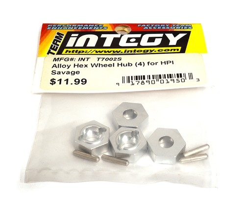 Alloy 14mm hex wheel hub - wheel, (4)