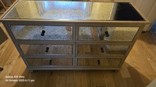 Next Mirrored Chest of Drawers 6-Drawer Unit (RRP £300+).