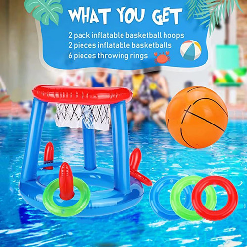 Inflatable basketball hoop set - inflatable,