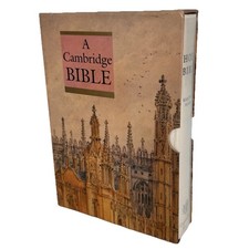 A Cambridge Bible King James Version Gift Bible White With Slipcase Small Book