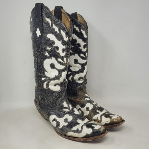 Corral boots 11m black - black, white