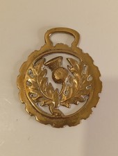 Horse Brass Scottish Thistle