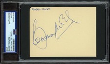 BOBBY MOORE (1941-1993) autograph cut | England Footballer signed PSA/DNA cert!