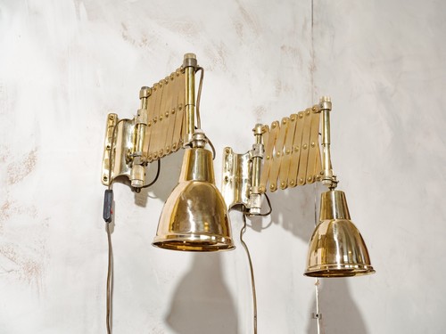Antique scissor lamp - scissor,
