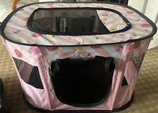 Collection of Cat Play Toys and Sleeping Pen