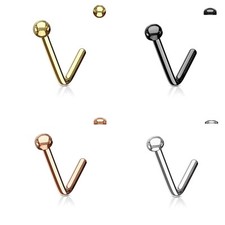 Surgical Steel L Bend Nose