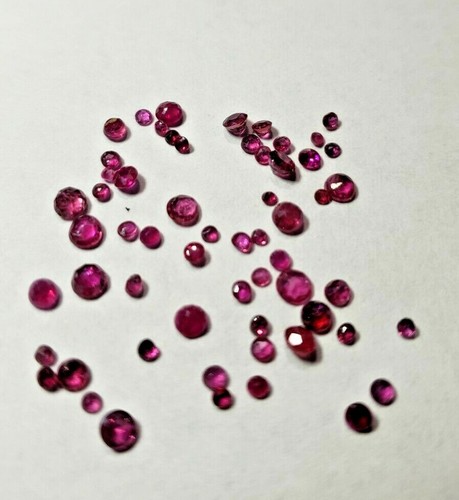 Red rubies 2 75mm round - red,