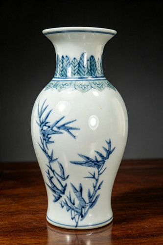 Vintage chinese porcelain vase - porcelain,