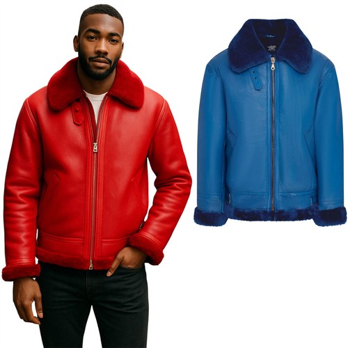 Mens shearling aviator ww2 - mens,