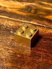 LEGO Metallic Gold Brick 2 x 2