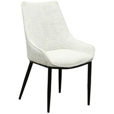 Hill Interiors Zephra Dining Chair88cm x 51cm x 54cm White  HI5399