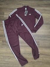 Burgendy & White Adidas