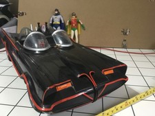 Mattel HUGE Batmobile 60's plus Batman & Robin 17.5 inches long!