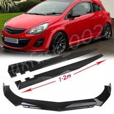 Front Bumper Lip Spoiler +1.2m Side Skirts For Vauxhall Corsa VXR Astra J K H UK