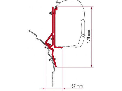 Fiamma adapter brackets - adapter,