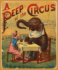 Circus elephant vintage having - elephant,