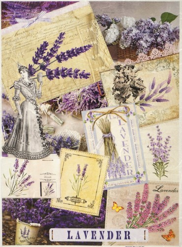 Cadence rice paper - rice, lavender
