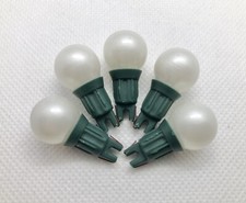 5x Habitat 7v 0.98w Pearl White Berry BULBS/LAMPS Christmas Tree Fairy Lights