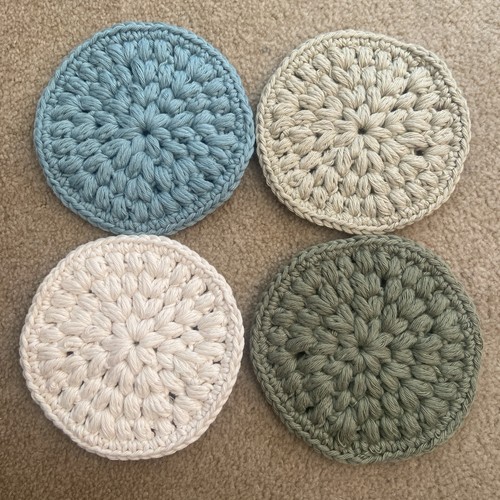 Handmade crochet coasters - 4, x