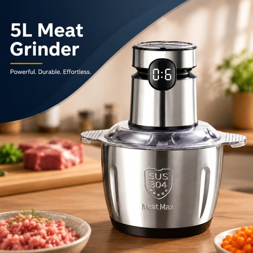 Electric meat grinder - 5l,