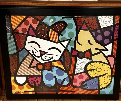 Romero britto framed signed - romero,