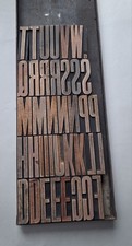 Vintage WOODEN Letterpress