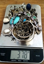 Joblot/Bundle of Vintage/Modern 925/Silver Jewellery  378g