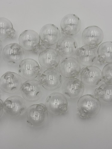 Vtg clear hollow blown glass - clear,