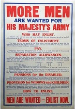 First World War "More Men