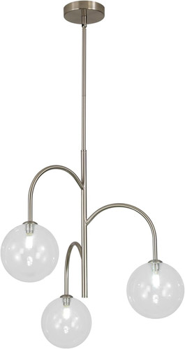 Light brushed nickel sputnik - 3-light,