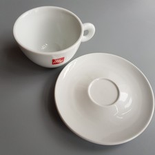 ILLY art logo cappuccino cup & saucer Italy coffee white design IPA ceramic