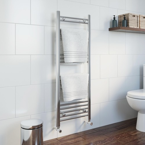 Heated towel rail chrome - rail,