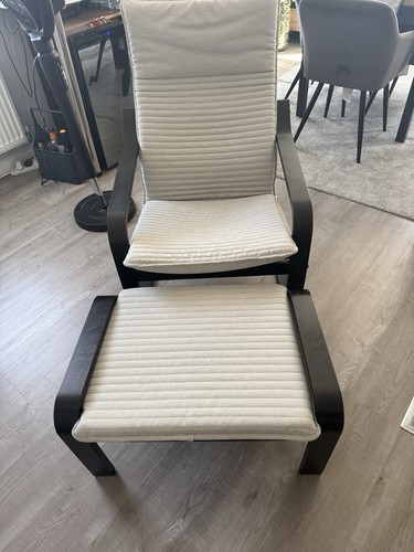 Ikea poang dark wood armchair - ikea,