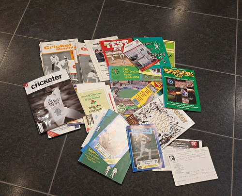 Mixed cricket memorabilia - mixed,