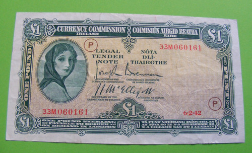 Ireland 1942 one pound - 1942,