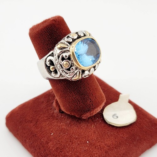 Vtg ring espo blue - ring,
