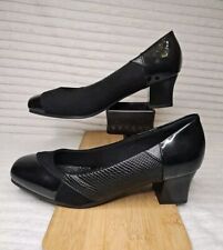 Lilley Vera Womens Block Heel Court Shoes In Black 2 Inch Heels  Worn Only Once
