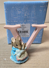 Alphabet V Hunca Munca & Baby World of Beatrix Potter Border Fine Arts Figurine