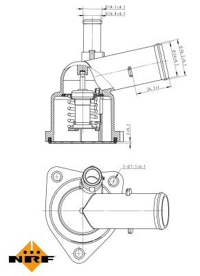 Thermostat coolant fits lexus - thermostat, fits: