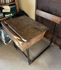 Vintage child school - vintage, desk