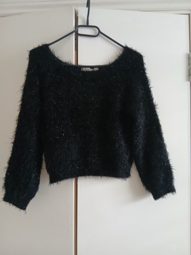 Rinascimento black fluffy - black,