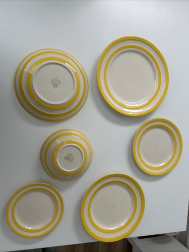 Green cornishware yellow - green,