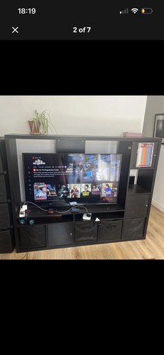 Ikea lappland black storage - ikea, tv