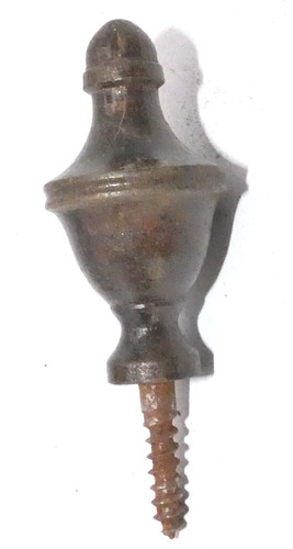 Antique wooden finial - finial, (fh509)