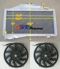 3ROW Aluminum Radiator+FANS