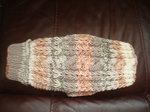 Hand knitted dog jumper - knitted,