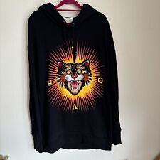 Gucci Angry Cat Oversized distressedH oodie Size M Black 