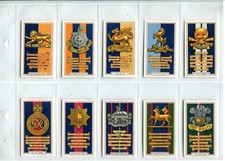 Army Badges 1939 Gallaher Cigarette Cards - Full Set of 48 Cards