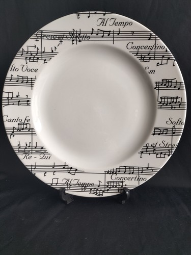 Music notes serving platter - notes,