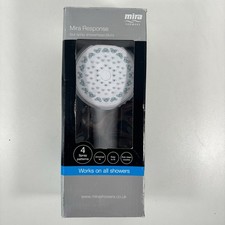 MIRA RESPONSE SHOWER HEAD IN WHITE 4 SPRAY BRAND NEW BOXED (Box Has Some Wear )